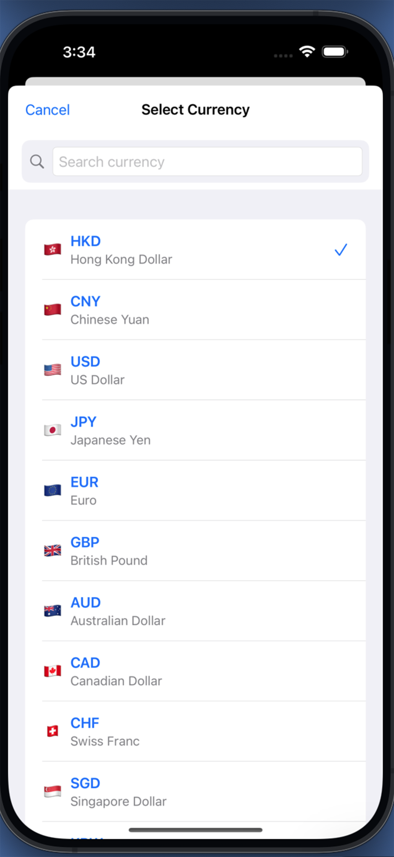 CalCurrency Screenshot 2